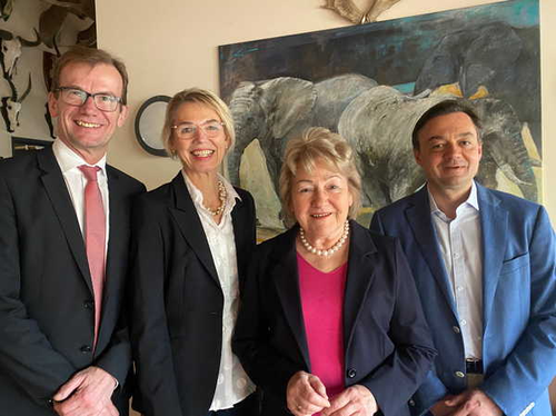 Der Vorstand des Fördervereins im März 2020